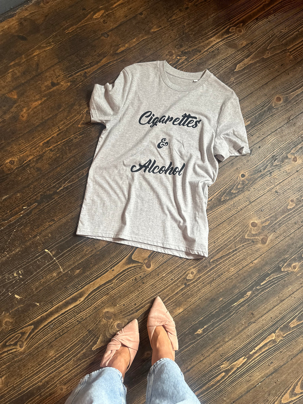 ‘Cigarettes & Alcohol’ Limited Edition T Shirt - Grey