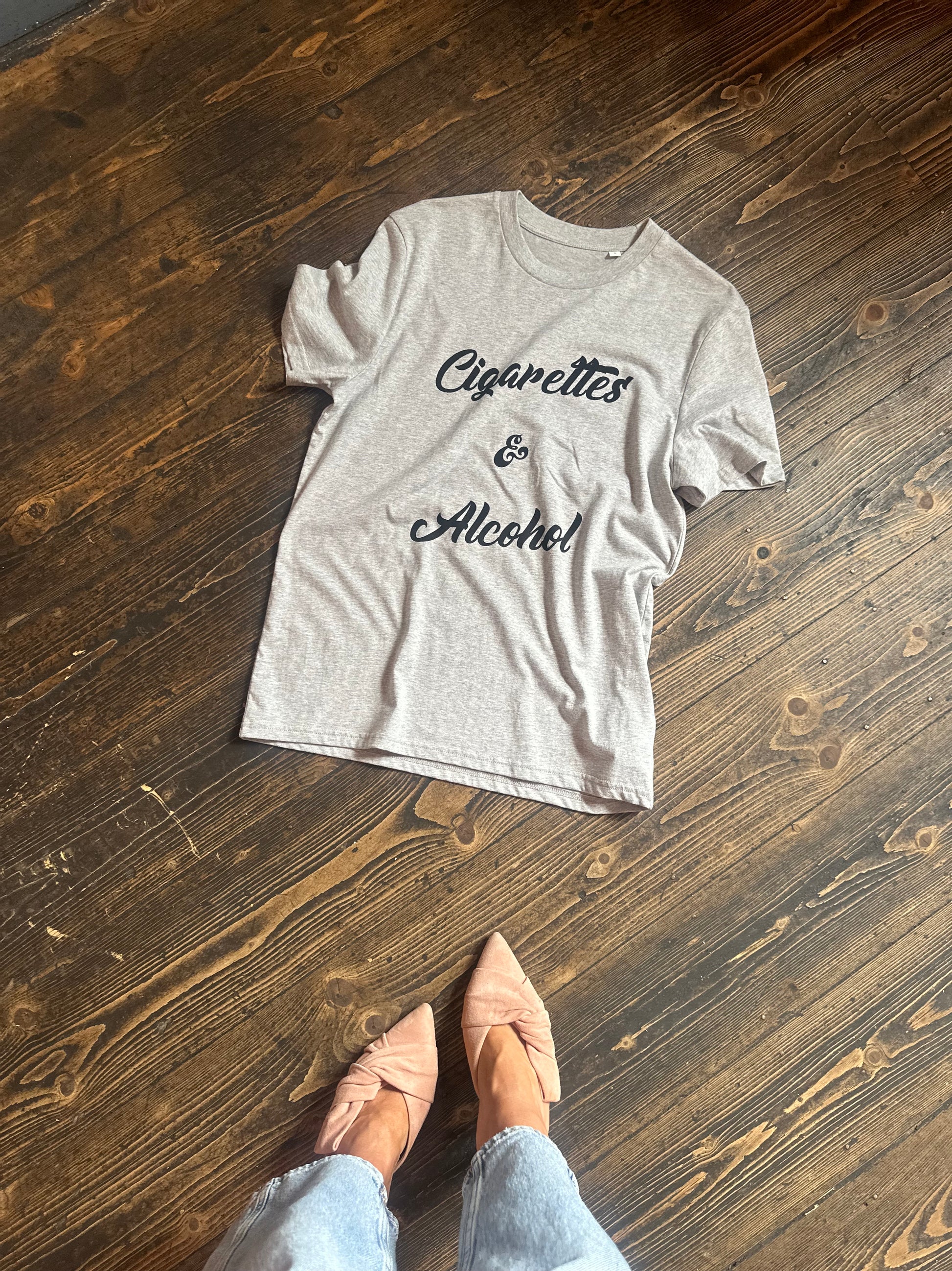 ‘Cigarettes & Alcohol’ Limited Edition T Shirt - Grey