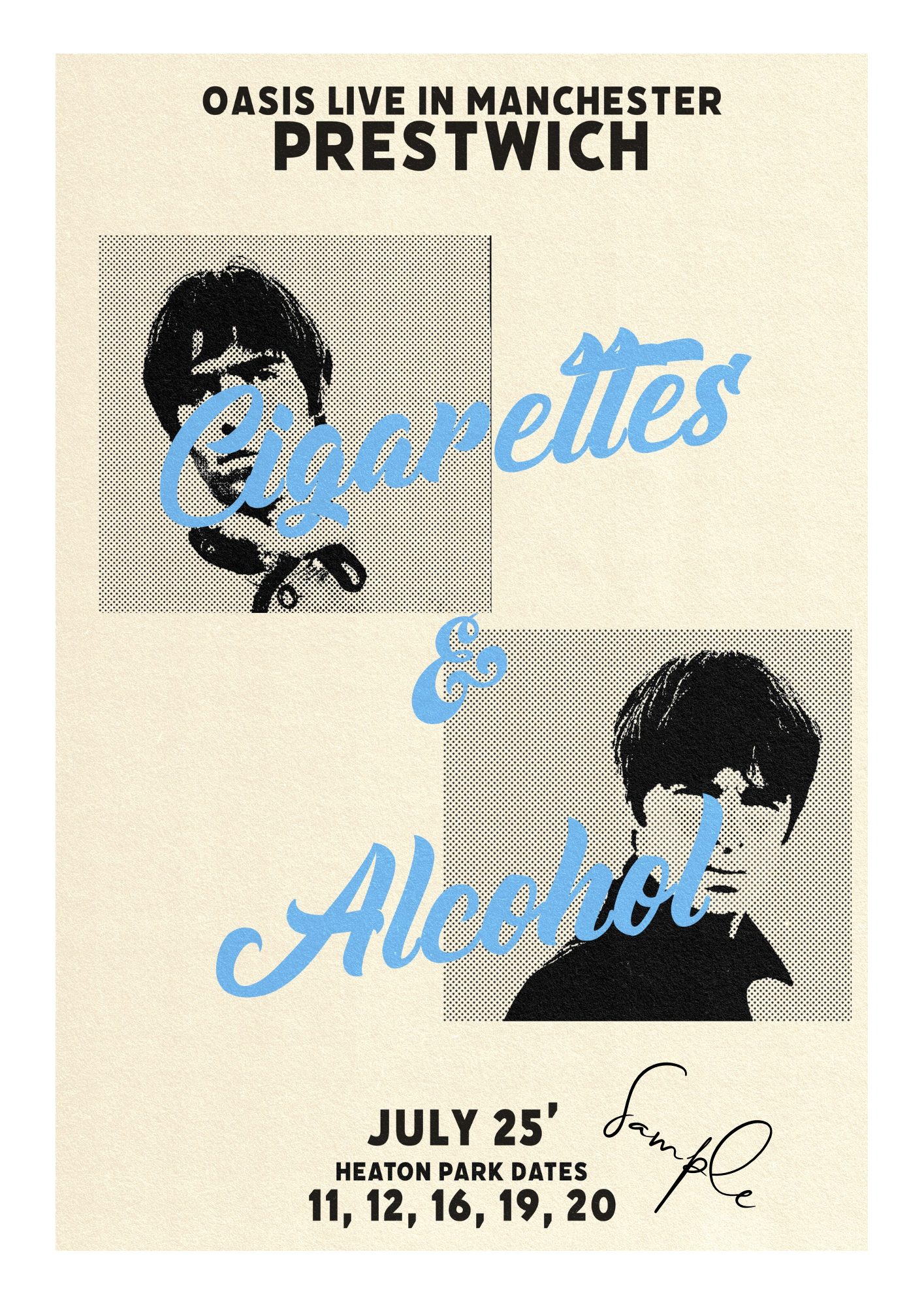 Limited Edition ‘Cigarettes & Alcohol’ Print Our Kid