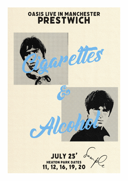 Limited Edition ‘Cigarettes & Alcohol’ Print Our Kid
