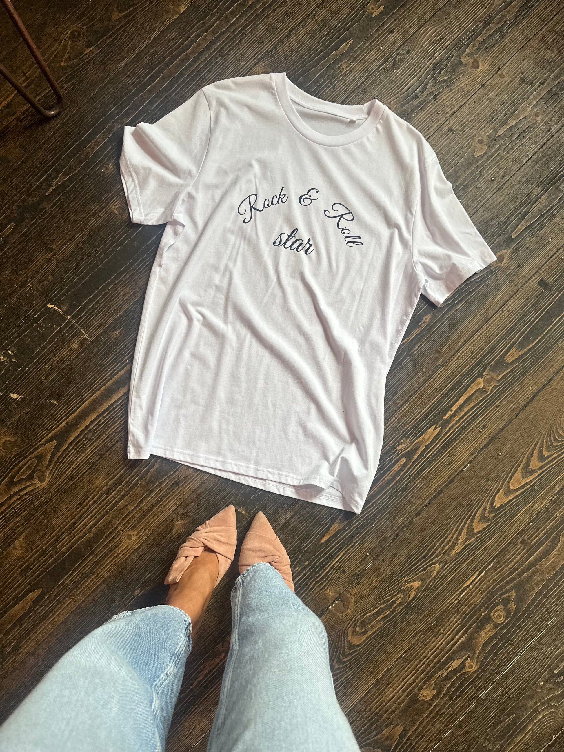 ‘Rock & Roll Star’ Limited Edition T Shirt - White