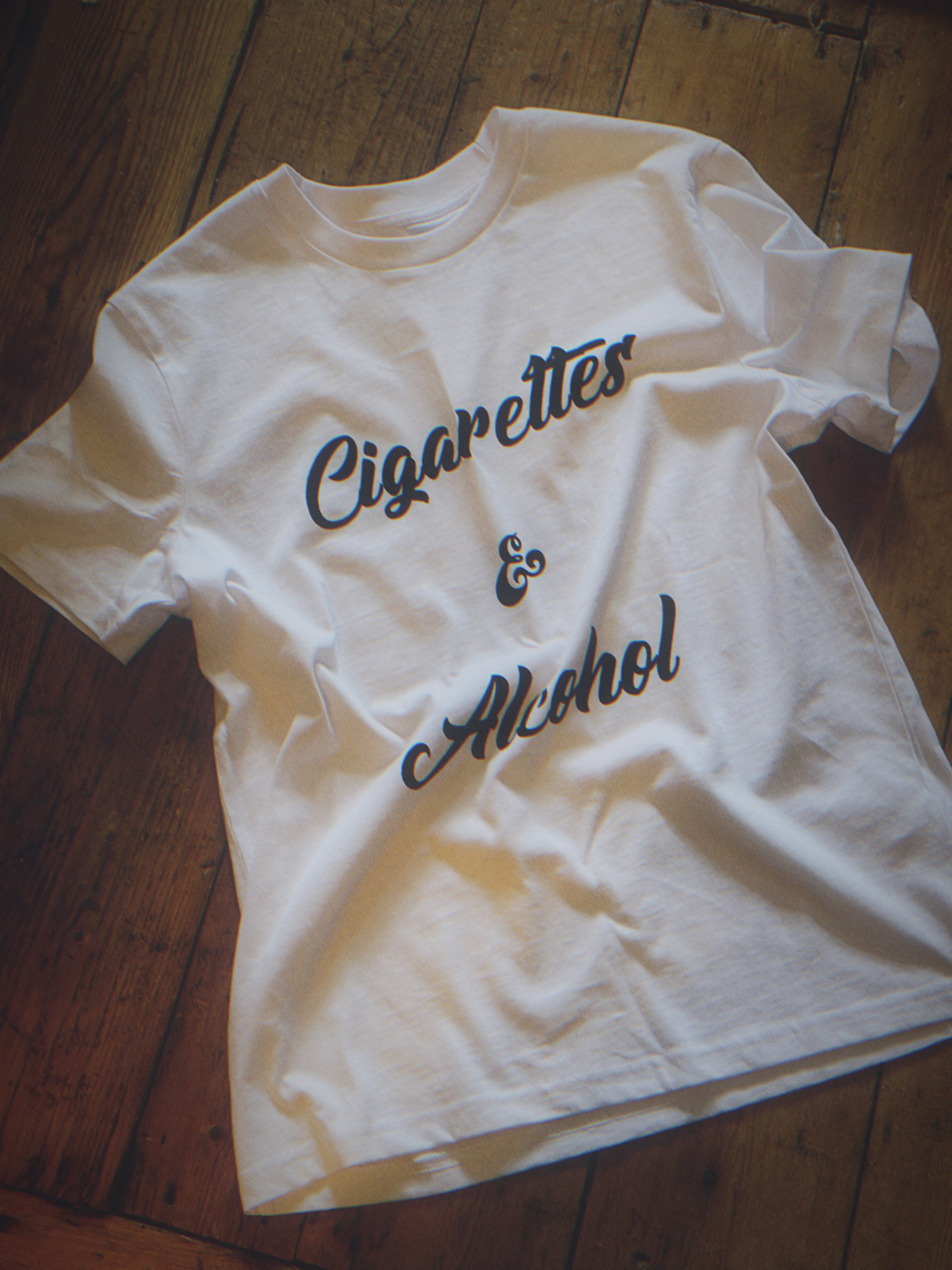 ‘Cigarettes & Alcohol’ Limited Edition T Shirt - White